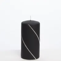 Pl Czarny Świeca Bolero Mat Walec Średni Fi7